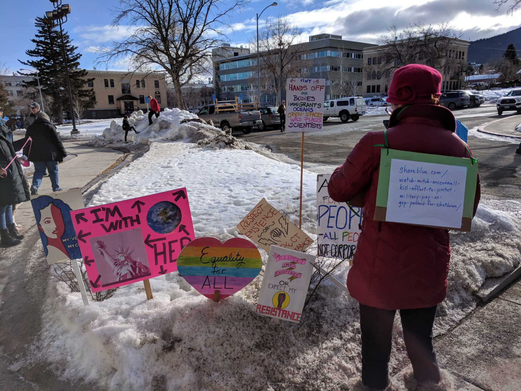 2018 Women's March signs